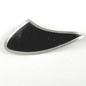 Vintage Jorgen Jensen Brooch Black Pewter Denmark Handmade Mid Century 858